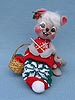 Annalee 7" Knitting Mrs. Mouse - Mint - 771698