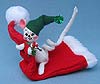 Annalee 4" Mouse with Santa Hat - Mint - 773606