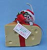 Annalee 7" Country Mouse in Wedge of Cheese - Mint / Near Mint - 775692