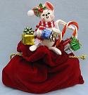 Annalee 5" Helping Santa Pack Mouse - Prototype - Mint - 778202p