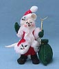 Annalee 4" Winterberry Santa Mouse - Mint - 778705