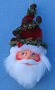 Annalee 3" Woodland Santa Head Ornament - Mint - 780404
