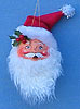 Annalee 3" Santa Head Ornament / Pin - Mint - 780502