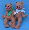 Annalee 3" Set of Two Lovey Bears Ornament - Mint - 780887ox