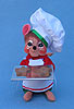 Annalee 6" Christmas Cookie Boy Chef Mouse - Mint - 781007