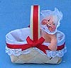 Annalee 3" Baby in Basket Ornament - Mint - 781687