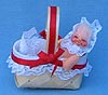 Annalee 3" Baby in Basket Ornament - Mint - 781687xx
