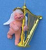 Annalee 3" Angel Playing Harp Ornament - Mint - 781995xo