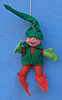 Annalee 3" Red and Green Elf Ornament - Mint - 782287