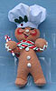 Annalee 5" Gingerbread Chef Ornament - Mint - 782505