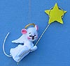 Annalee 6" Angel Mouse Ornament Holding Yellow Star - Mint - 783203