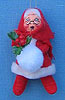 Annalee 3" Mrs Santa Holding Muff and Holly Ornament - Mint - 783997ooh