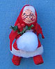 Annalee 3" Mrs Santa Holding Muff and Holly Ornament - Mint - 783997ox