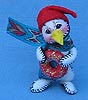 Annalee 3" Penguin Holding Candy Ornament - Mint - 784799