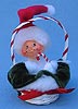 Annalee 3" White Elf in Basket Ornament - Mint - 784903ox