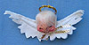 Annalee 3" x 7" Angel Head Ornament - Closed Eyes - Mint - 786085xo