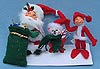 Annalee 3" - 5" Annalee Ornament Assortment - Santa, Elf and Mouse - Mint - 786205