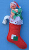 Annalee 3" Baby in Stocking Ornament - Mint/ Near Mint - 787087
