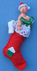 Annalee 3" Baby in Stocking Ornament - Mint/ Near Mint - 787087xx
