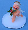 Annalee 3" Angel Hollyberry Ornament - Mint / Near Mint - 787996xo