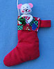 Annalee 3" Mouse in Stocking Ornament - Mint - 788202sq