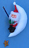 Annalee 3" Santa on Moon Ornament - Mint - 788502