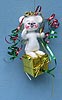 Annalee 3" Mouse on Gift Ornament - Mint - 788506