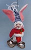 Annalee 3" Snowshoe Hare Bunny Ornament - Near Mint - 788802def