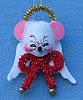 Annalee 3" Angel Mouse Head Ornament/ Pin - Mint - 789102sq