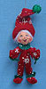 Annalee 4" Red Snowflake Elf Ornament - Mint - 789406