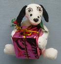 Annalee 4" Dalmation Dog Holding Gift - Prototype - Mint - 790496p