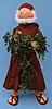 Annalee 30" Monk with Holly Garland - Mint - 792584