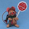 Annalee 3" Waiting for Santa Mouse Ornament - Mint - 793398zox