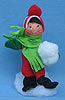 Annalee 7" Boy with Snowball - Near Mint - 800584ox