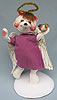 Annalee 10" Un-Bear-Ably Angelic Angel Bear with Bird with Stand - Mint - 805398sue