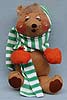 Annalee 10" Bear with Hat & Mittens - Mint - 806086b
