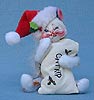 Annalee 4" Catnip Calico Santa Kitty Cat - Mint - 808107