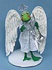Annalee 10" Felicity Angel Frog with Bugle - Mint - 808198bu