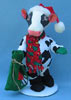 Annalee 12" Moo-rry Christmas Holstein Cow - Mint - 808599