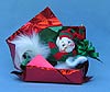 Annalee 4" Christmas Package Kitty Cat - Mint - 808903
