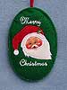 Annalee 4" Merry Christmas Santa Ornament - Mint - 812207