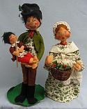 Annalee 18" Bob Cratchet with 7" Tiny Tim & 16" Martha Cratchet - Mint/ Near Mint - 8305-8300-84ooh