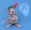 Annalee 7" Bunny with Butterfly and Net - Mint - 850199