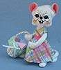 Annalee 6" Mom To Be Pregnant Mouse 2014 - Mint - 850414