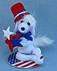 Annalee 5" Patriotic Dandy Doggie Pup 2015 - Mint - 850915