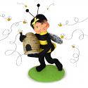 Annalee 6" Queen Bee Girl with Bee Skep AIA 2022 - Mint - 851122