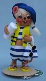 Annalee 6" Summer Fun Girl Beach Mouse with Beach Bag 2020 - Mint - 851820