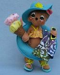 Annalee 6" Sprinkled in Sunshine Beach Mouse with Ice Cream Cone 2020 - Mint - 852120ox