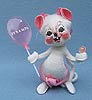 Annalee 7" Baby Girl Mouse - Mint - 853199