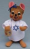 Annalee 6" Jewish Hanukkah Girl Mouse - Mint - 861616